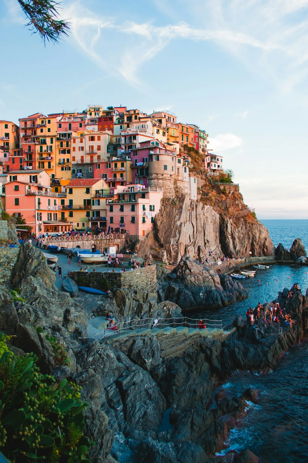 Mediterranean waterfront town