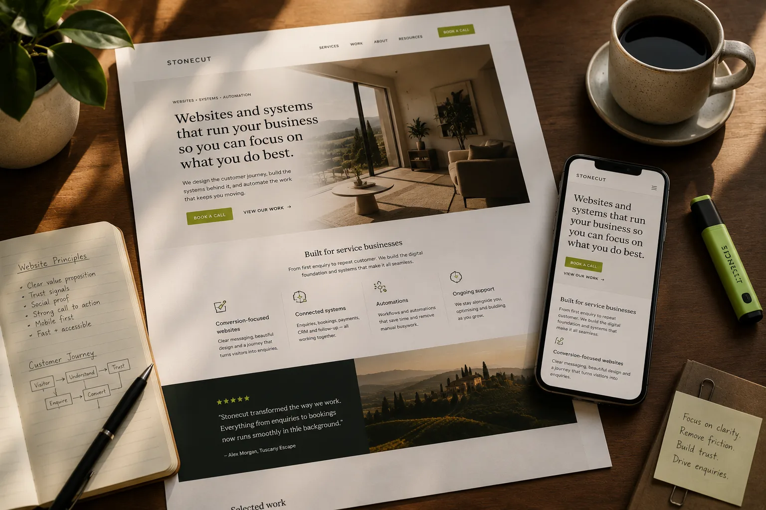Website build for a service business